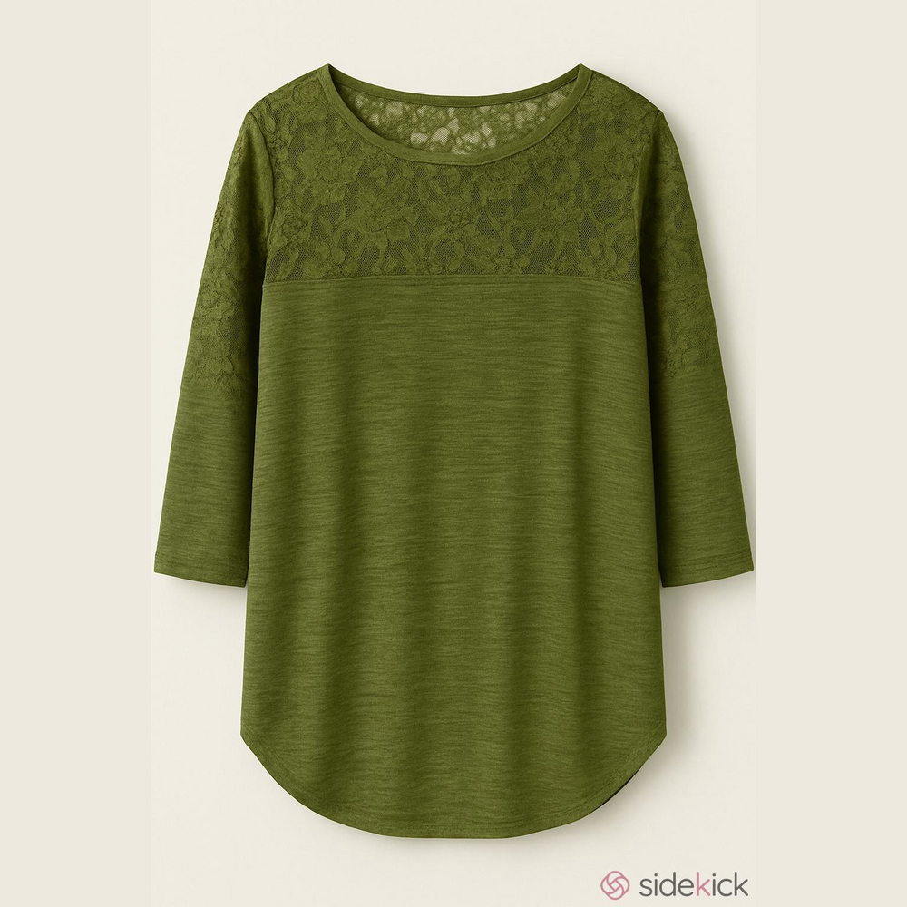 Torrid super soft plush with lace detail green sweater size XL NWT